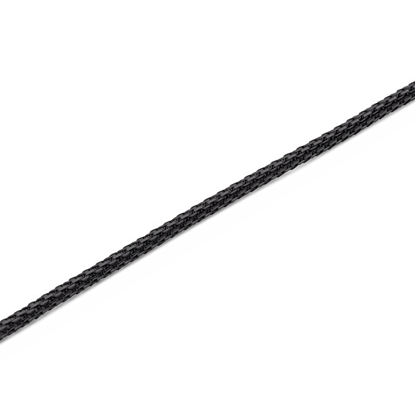 Stylový černý náhrdelník z oceli Tide Mesh DW00401105