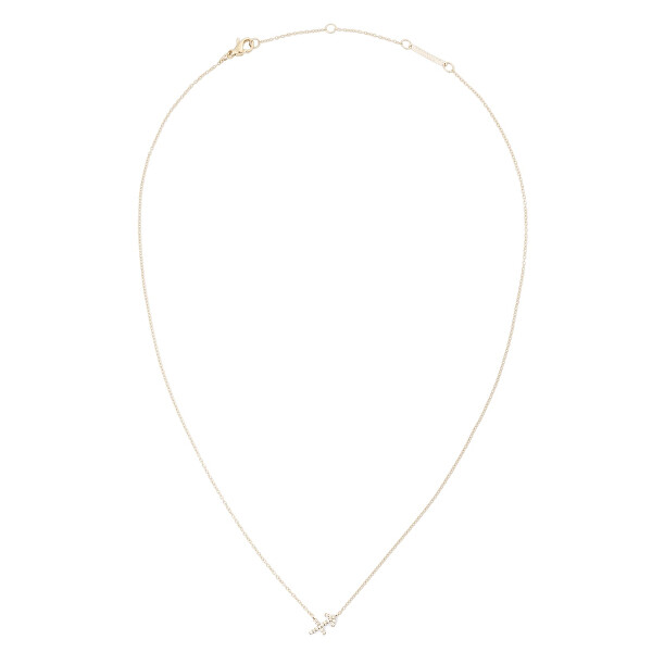 Stylový pozlacený náhrdelník znamení Střelec Crystal Zodiac DW00400927