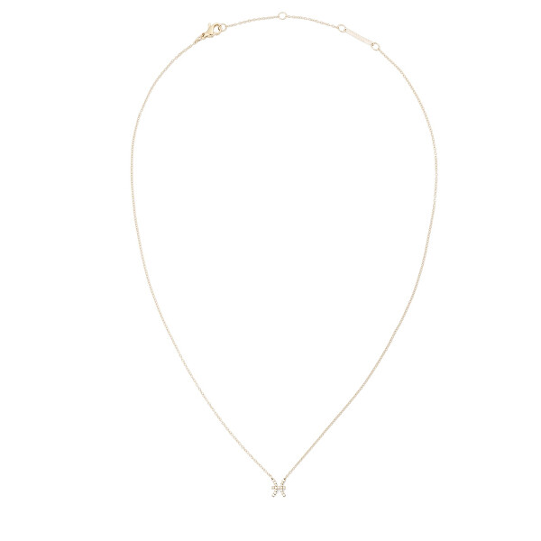 Stylový pozlacený náhrdelník znamení Ryby Crystal Zodiac DW00400930
