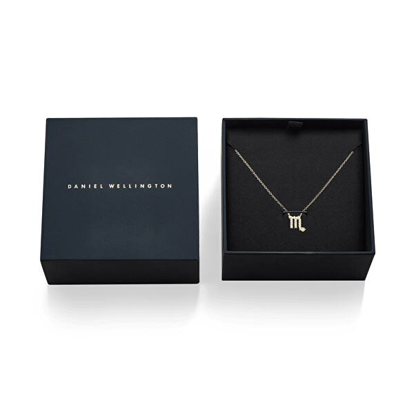Stylový pozlacený náhrdelník znamení Štír Crystal Zodiac DW00400926