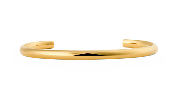 Elegantní otevřený náramek z pozlacené oceli Arch DW0040198