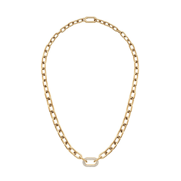 Luxusný pozlátený náhrdelník s kryštálmi Crystal Link DW00400589