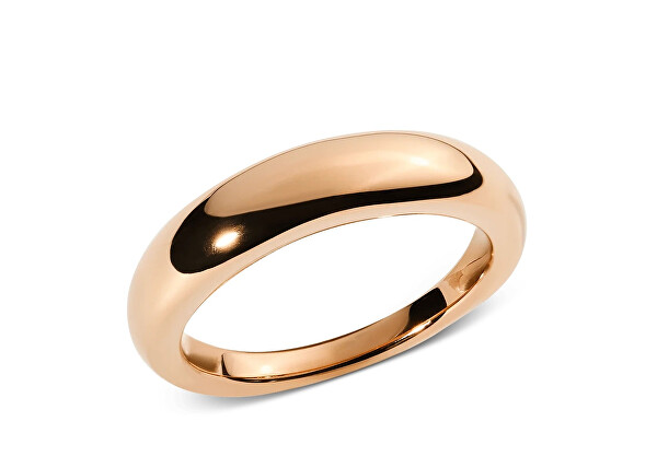 Minimalistický prsten z pozlacené oceli Flow DW00402040
