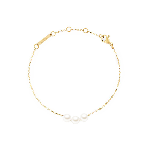 Nadčasový náramek se Swarovski perlami Pearl Trio DW00402104