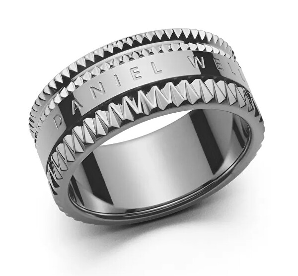 Imperdibile anello in acciaio Elevation DW0040020