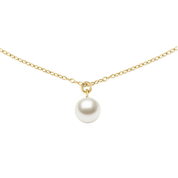 Pozlacený náhrdelník s perlou Swarovski Pearl DW00401958