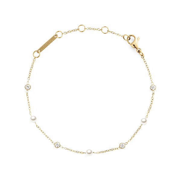 Pozlacený náramek se Swarovski perlami Pearl DW00401952
