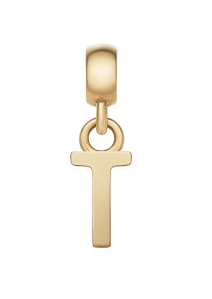 Pozlacený přívěsek písmeno "T" Charms DW00400503