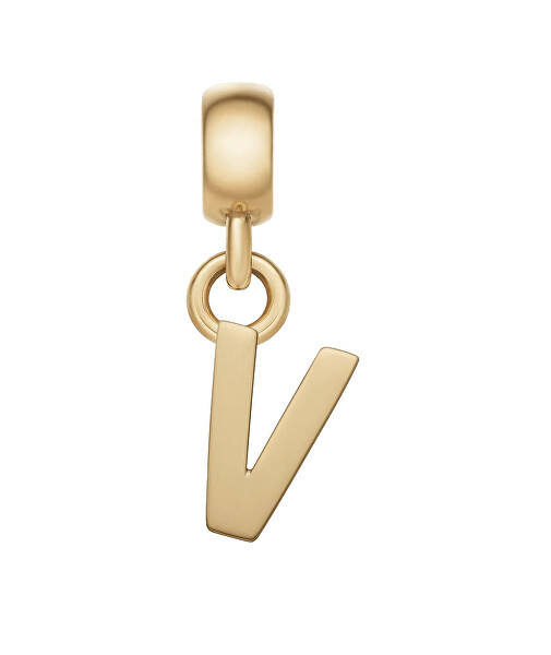 Pozlacený přívěsek písmeno "V" Charms DW00400505