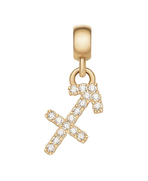Pozlacený přívěsek s krystaly Střelec Crystal Zodiac DW00400765