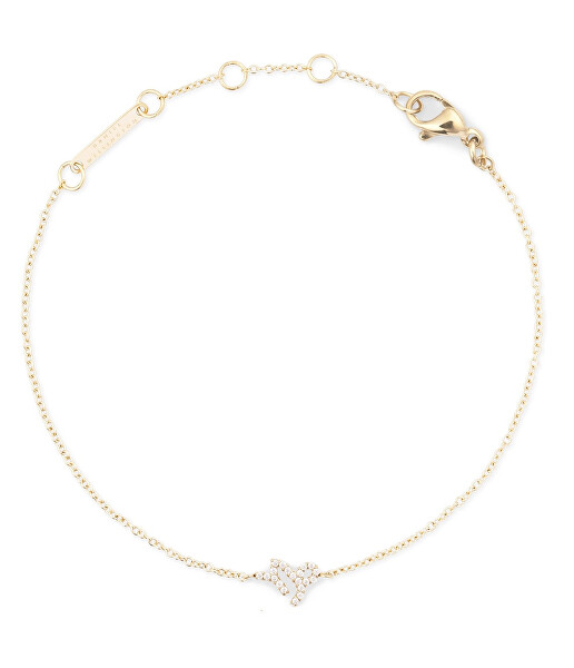 Pozlacený řetízkový náramek znamení Kozoroh Crystal Zodiac DW00400916
