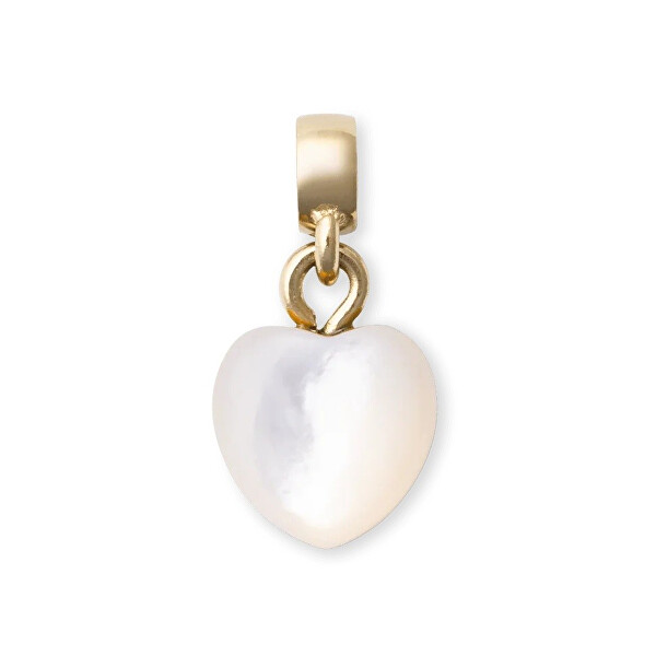 Romantický pozlacený přívěsek s perletí Mother of Pearl DW00401479