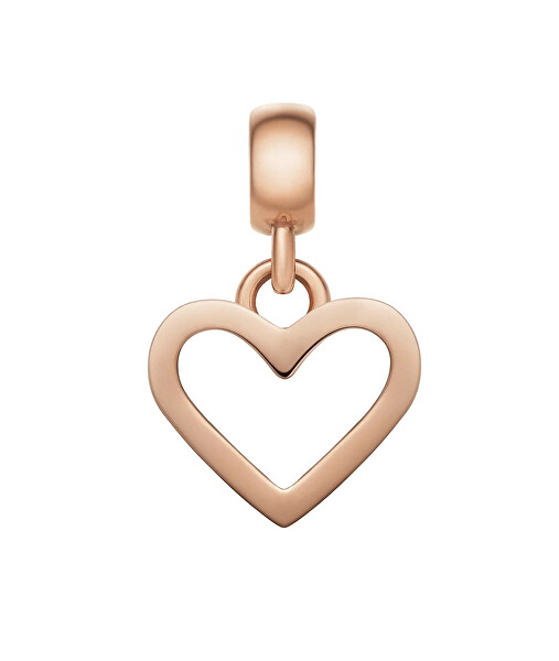 Srdíčkový přívěsek z pozlacené oceli Charms DW00400428