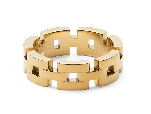 Stylový pozlacený prsten 3-Link DW0040099