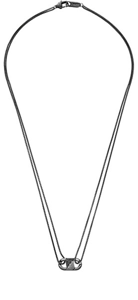 Černý pánský náhrdelník s krystaly EGS3172001