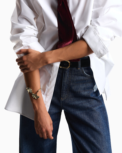 Designový pevný pozlacený náramek EGS3259710