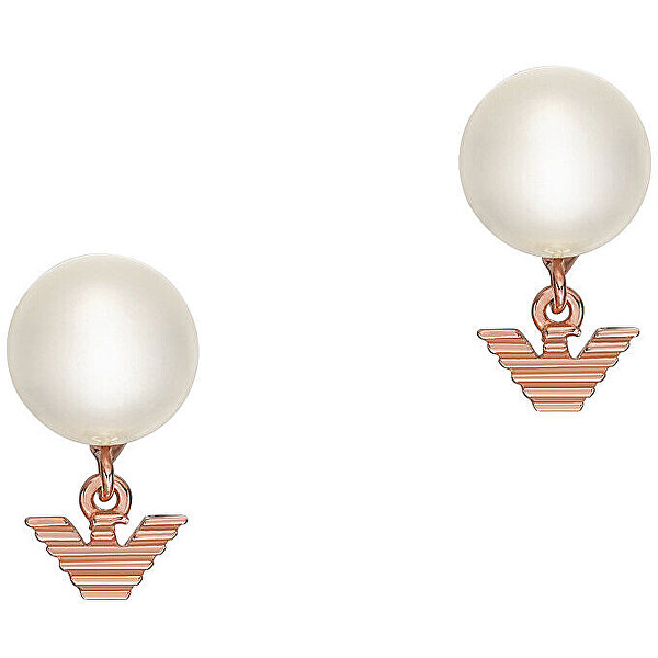 Eleganti orecchini in bronzo con perle EG3584221