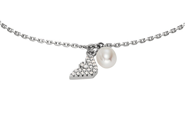 Elegantní stříbrný náramek s perlou EG3576040