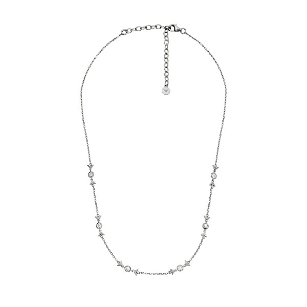 Fashion stříbrný náhrdelník se zirkony EG3615040