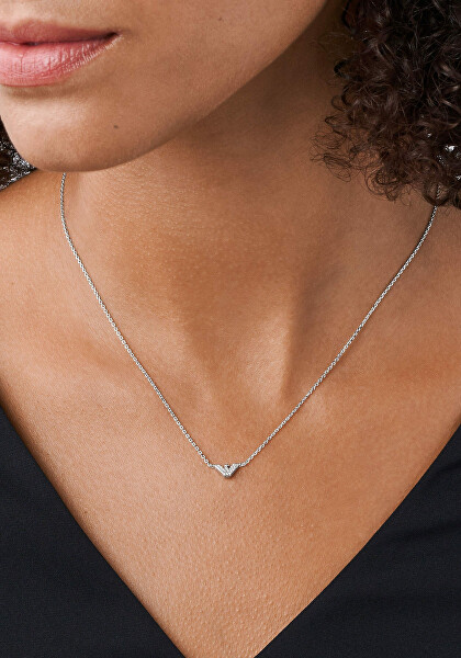 Luxusní ocelový náhrdelník s logem EG3478040