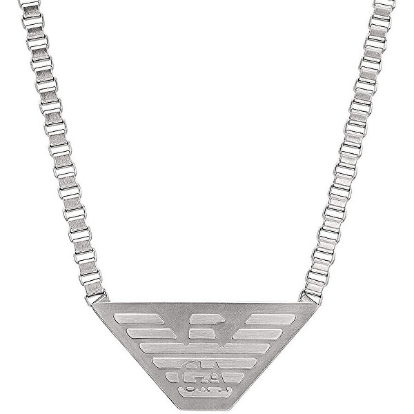 Modern acél nyaklánc logóval EGS2984040