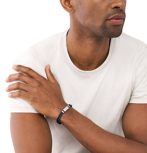 Módní kožený náramek EGS2995040