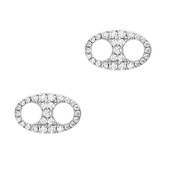 Stříbrné náušnice s kubickými zirkony EG3632040