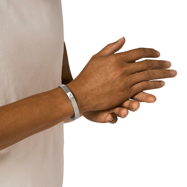 Pevný ocelový náramek pro muže Eagle Logo EGS3127040