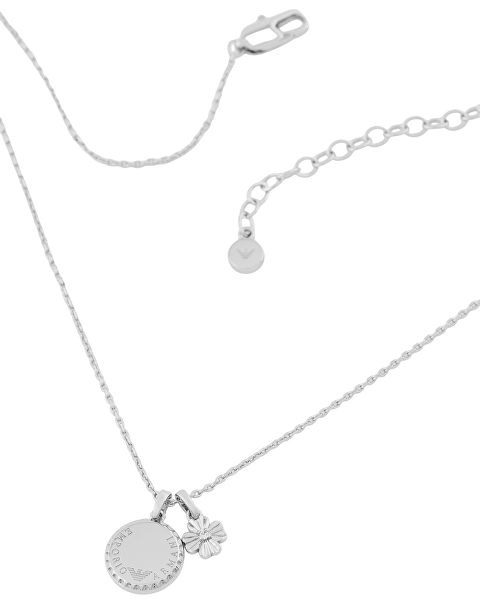 Půvabný pozlacený náhrdelník se zirkony EGS3275040