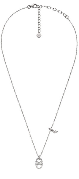 Slušivý stříbrný náhrdelník pro ženy EG3630040