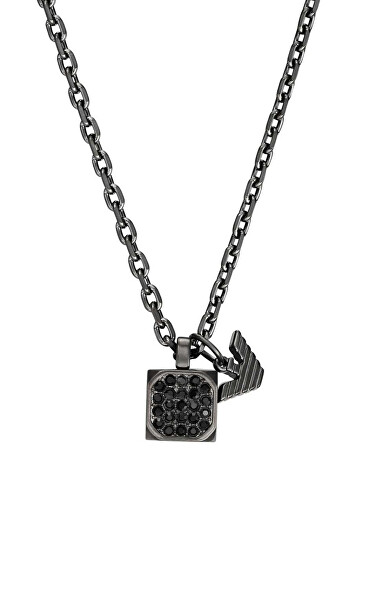 Moderní pánský náhrdelník s krystaly Couples EGS3083060