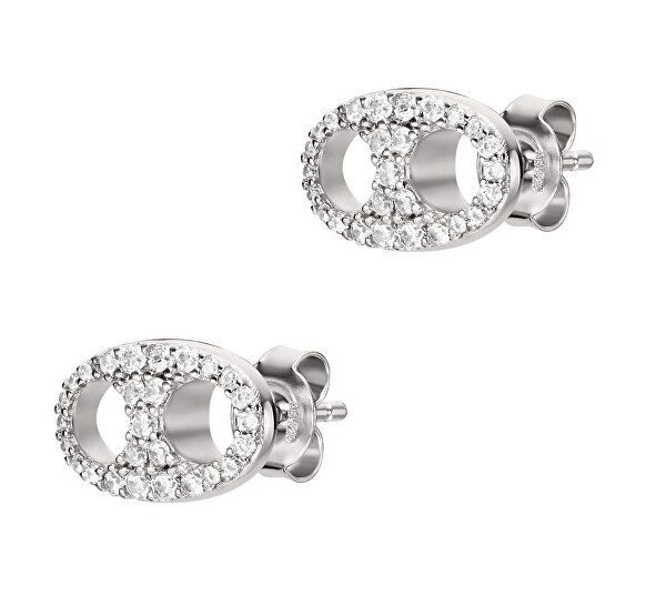 Stříbrné náušnice s kubickými zirkony EG3632040