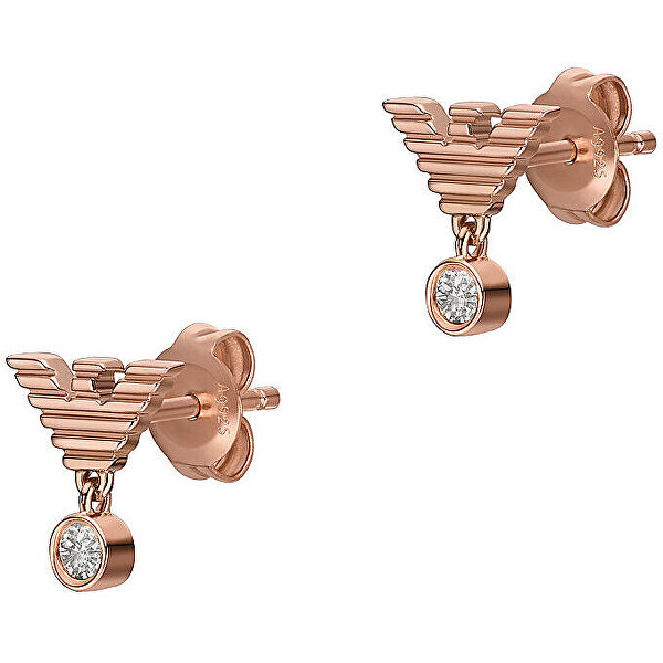 Originali orecchini in bronzo con cristalli EG3582221