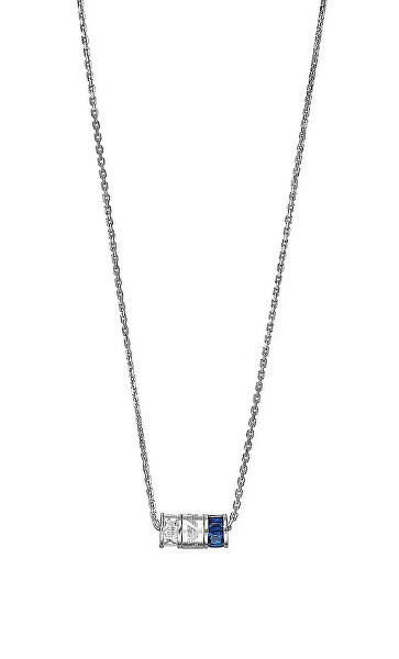 Nadčasový stříbrný náhrdelník se zirkony EG3578040