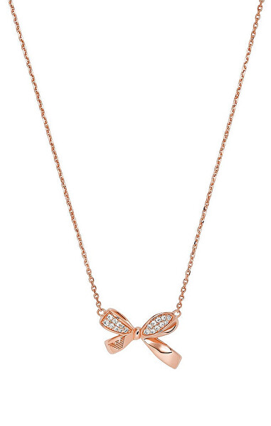 Eine bezaubernde Halskette aus Bronze mit einer Bandschleife EG3543221