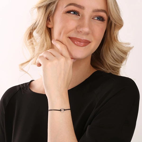 Černý kabala náramek s psí tlapkou 13058.3 black