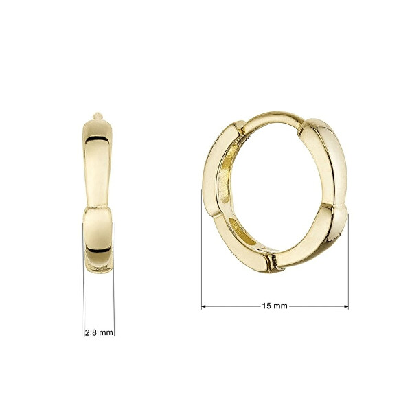Elegantní pozlacené kruhy 61158