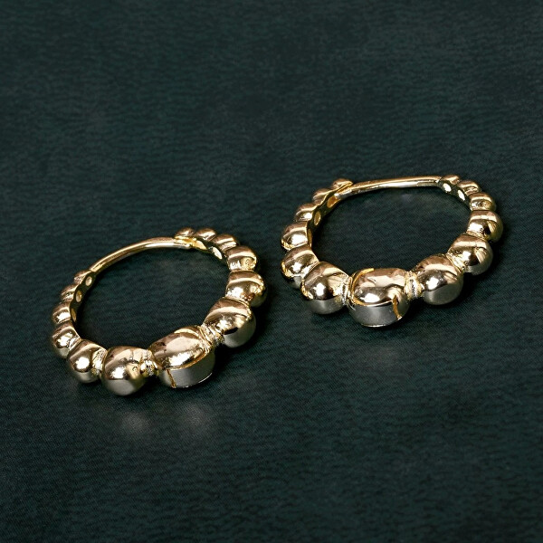Elegantné pozlátené kruhy 61162