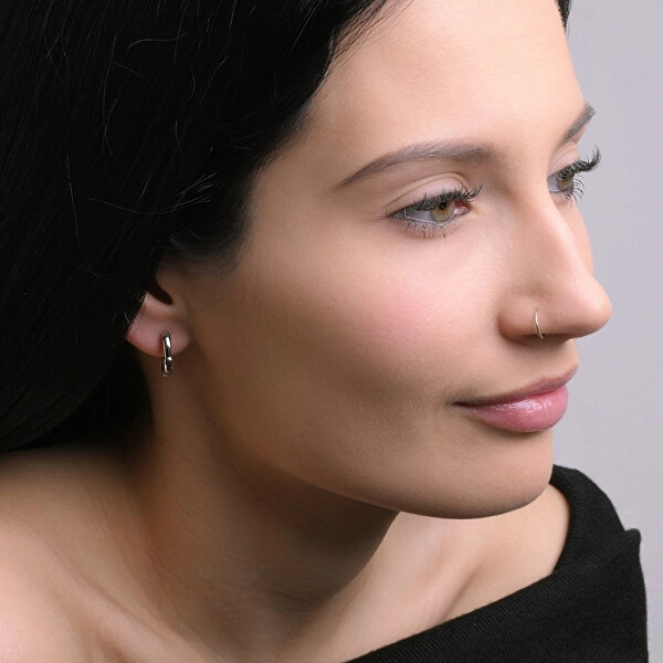 Elegantní stříbrné kruhy 61158