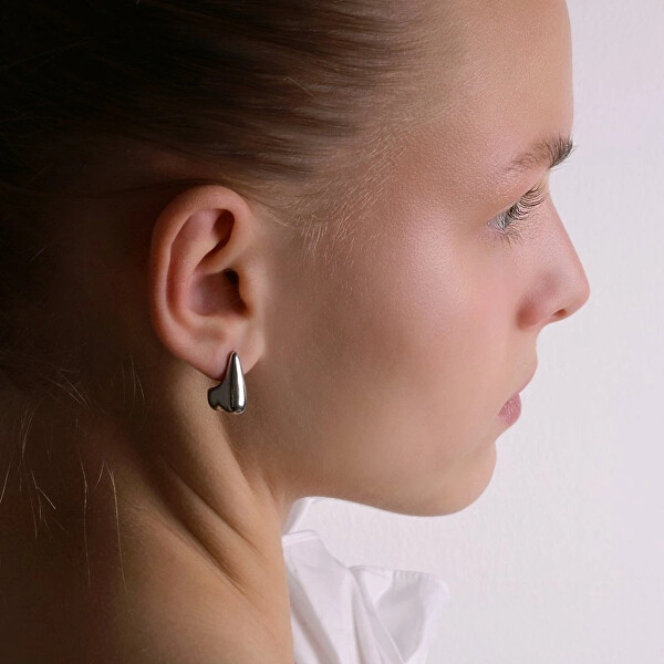 Elegantní visací náušnice z oceli HEART