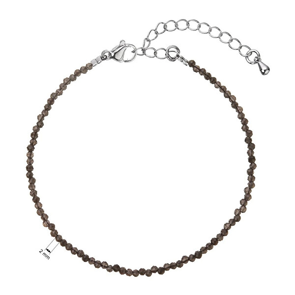 Korálkový náramek s šedým spinelem 43055.3 Grey spinel