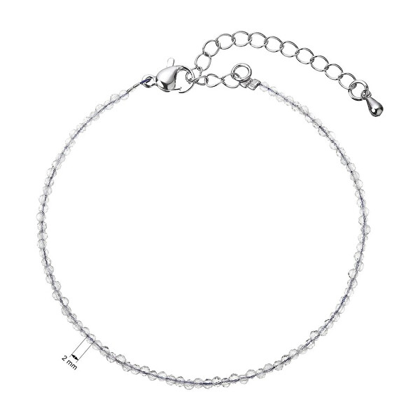Korálkový náramek z křemene 43055.3 Grey quartz