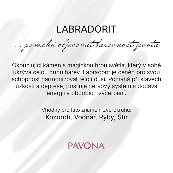 Masivní minerální náramek z labradoritu 43058.3