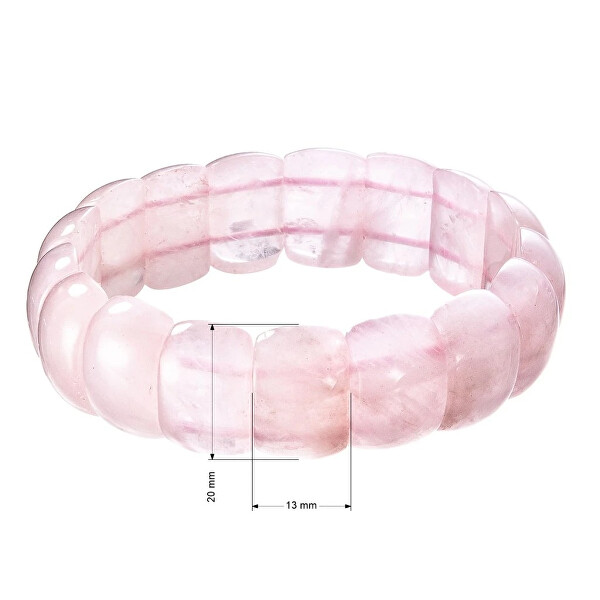 Masivní minerální náramek z růženínu 43058.3