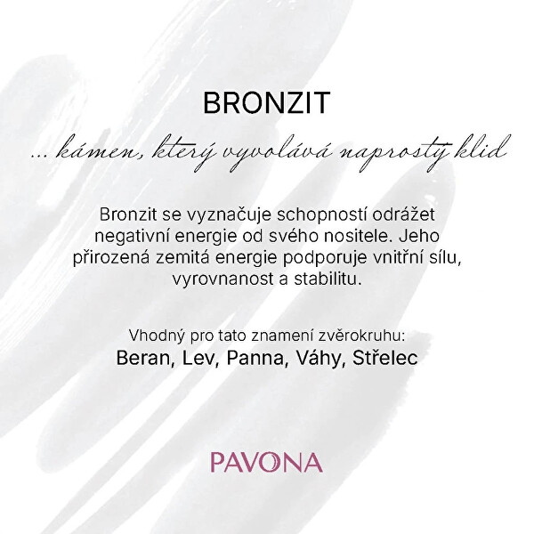 Minerální náramek z bronzitu 43056.3