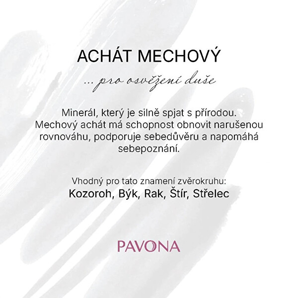 Minerální náramek z mechového achátu 43056.3