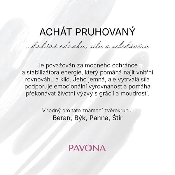 Minerální náramek z pruhovaného achátu 43056.3