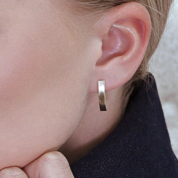 Něžné pozlacené visací náušnice 61065/AU