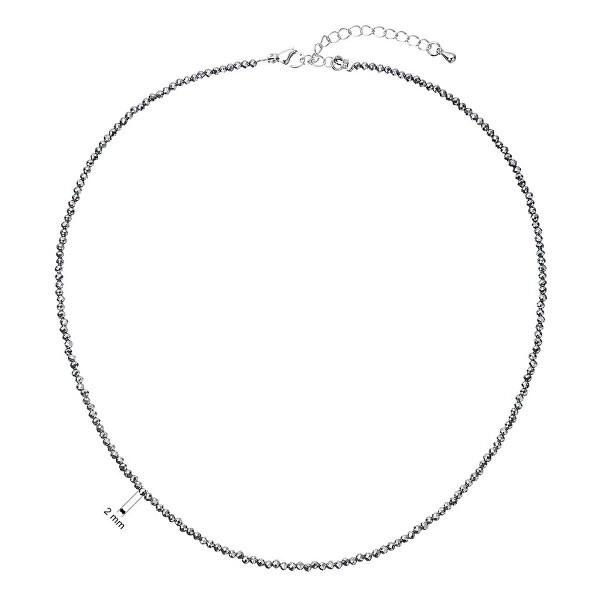 Ocelový náhrdelník s terahertz korálky 42012.3 Terahertz