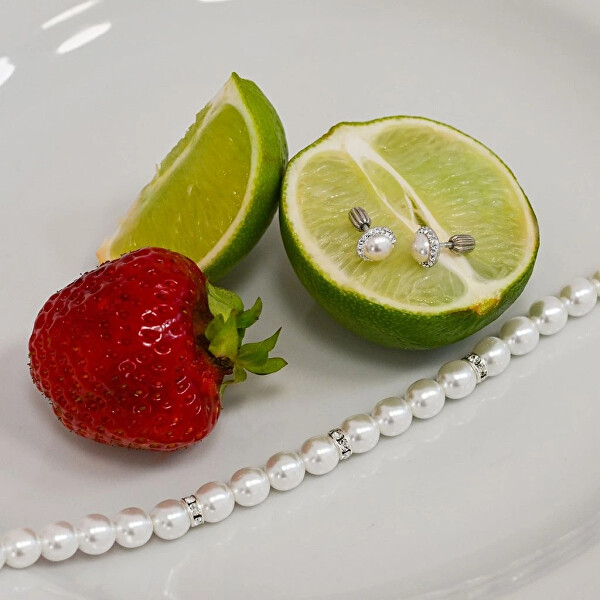 Perlový náhrdelník 32012.1 bílá